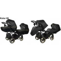 Wózek bliźniaczy typu tandem YUKON GT DUO fotelik